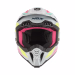 Шолом кросовий NOX N634 Storm Gloss Nardo Grey Yellow Pink