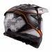Шолом єндуро LS2 MX702 Pioneer 2 100TH Meridian Matt Black Light Grey Orange