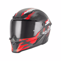 Шолом інтеграл EXKLUSIV Goliath Cut Matt Black Red