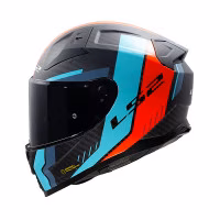 Шолом інтеграл LS2 FF811 Vector 2 C Grid Matt Red Cyan