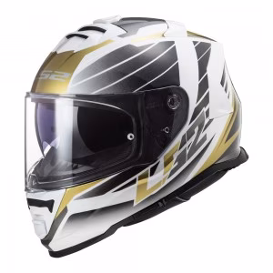 Шолом інтеграл LS2 FF800 Storm Nerve White Antique Gold