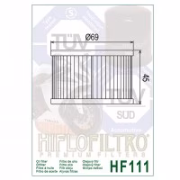 Фільтр масла HiFlo HF111 Honda Motorcycle Honda ATV Honda Side X Side
