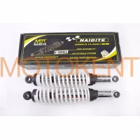 Амортизатори (пара) Delta 340mm, регульовані (білі) NDT