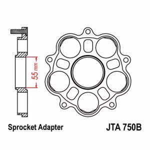 Утримувач зірки JT Sprocket Carrier JT JTA750B Ducati Motorcycle