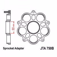 Утримувач зірки JT Sprocket Carrier JT JTA750B Ducati Motorcycle