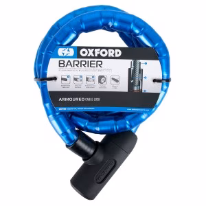 Протиугінний трос із замком Oxford 1.4m x 25mm Barrier – Blue