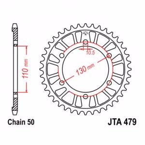 Зірка задня ведена JT JTA479 Yamaha FZ S 1000 Fazer FZ1 Fazer YFZ-R6 YFZ-R1 Motorcycle 