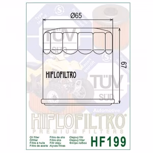 Фільтр масла HIFLO HF199 Indian Polaris ATV Nissan Tohatsu Marine