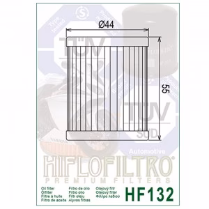 Фільтр масла HIFLO HF132 KAWASAKI SUZUKI SUZUKI ATV SYM YAMAHA 