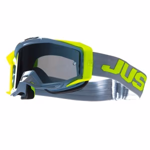 Окуляри кросові Just1 Goggle Iris 2.0 Logo Grey - Yellow Fluo Mirror Silver Lens