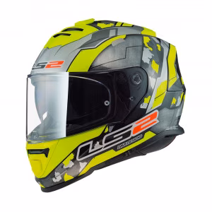 Шолом інтеграл LS2 FF800 Storm 2 Cyborg Matt H-V Yellow Grey
