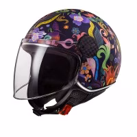 Шолом напівлицевик LS2 OF558 Sphere Lux 2 Bloom Blue Pink
