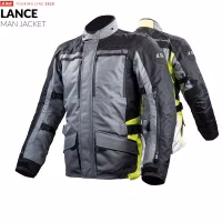 Текстильна мотокуртка LS2 LANCE MAN JACKET GREY BLACK YELLOW