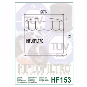 Фільтр масла HIFLO HF153 Ducati Bimota Cagiva Gilera 