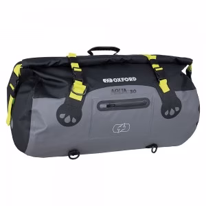 Сумка на хвіст мотоцикла Oxford Aqua T-30 Roll Bag Black/Grey/Fluo