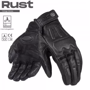 Моторукавички шкіряні LS2 RUST MAN GLOVES BLACK LEATHER