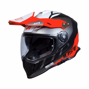 Шолом єндуро Just1 J34 Pro Outerspace Fluo Red Black