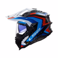 Шолом єндуро LS2 MX701 Explorer C Frontier 2 Gloss White Blue