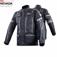 Текстильна мотокуртка LS2 NEVADA MAN JACKET BLACK DARK GREY