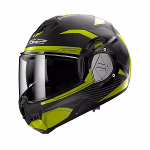 Шолом модуляр LS2 FF906 Advant Revo Matt Black H-V Yellow