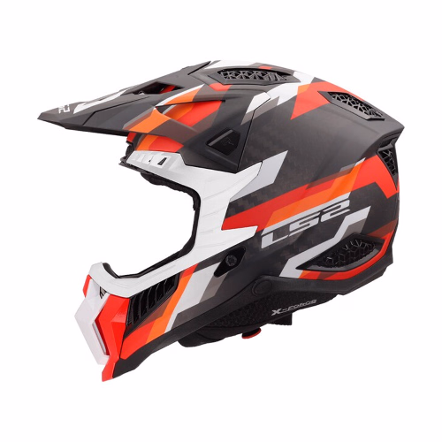 Шолом кросовий LS2 MX703 C X-FORCE Phantom Matt Orange Red