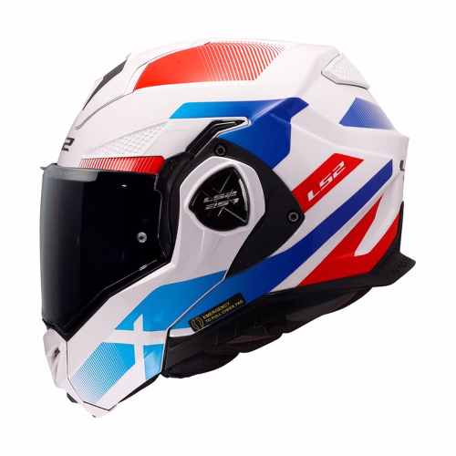 Шолом модуляр LS2 FF901 Advant X Nova Gloss White Blue Red