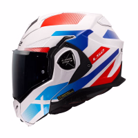 Шолом модуляр LS2 FF901 Advant X Nova Gloss White Blue Red