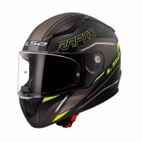 Шолом інтеграл LS2 FF353 Rapid 2 Rokku Matt Black H-VIS Yellow