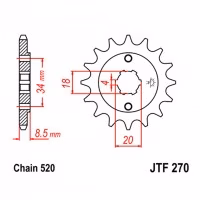 Зірка передня ведуча JT JTF270 Honda Motorcycle