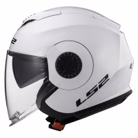 Шолом напівлицевик LS2 OF570 VERSO SINGLE MONO GLOSS WHITE