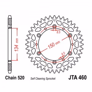 Зірка задня ведена JT JTA460 Suzuki RM-Z250 Kawasaki KX125 KDX200 KDX250 KX250 Motorcycle