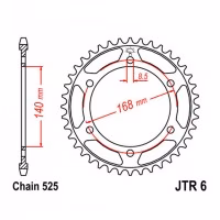 Зірка задня ведена JT JTR6 BMW F800GS Motorcycle