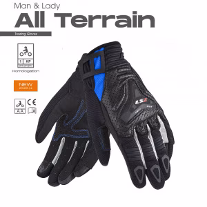 Жіночі моторукавички LS2 ALL TERRAIN LADY GLOVES BLACK BLUE