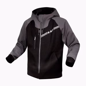 Мотоциклетна толстовка  LS2 Throttle Man Jacket Black Dark Grey