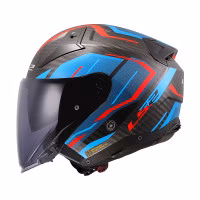 Шолом напівлицевик LS2 OF603 Infinity 2 C Urus Gloss Blue Red