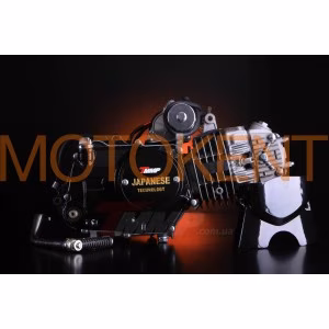 Двигун Delta 125cc (АКПП 157FMH, алюмінієвий циліндр, чорний) (TM) EVO