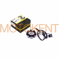 Статор генератора 4T GY6 50 (6+2 котушок, 5 контактів) ZUNA