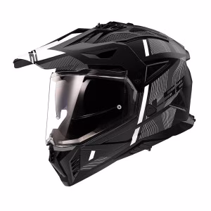 Шолом єндуро LS2 MX702 Pioneer 2 Hill Matt Black White