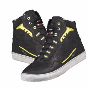 Моточеревики жіночі  LS2 Zoe Lady Boots Black Hi-Vis Yellow