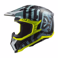 Шолом кросовий LS2 MX703 C X-FORCE BARRIER Sky Blue