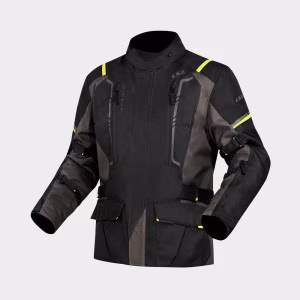 Текстильна мотокуртка LS2 Narvik Man Jacket Grey Black Hi-Vis Yellow