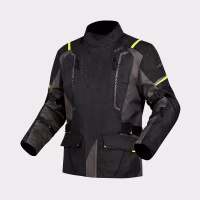Текстильна мотокуртка LS2 Narvik Man Jacket Grey Black Hi-Vis Yellow