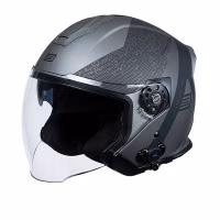 Шолом напівлицевик Origine Palio 2.0 + BT Hyper Black Titanium Matt