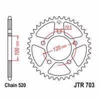 Зірка задня ведена JT JTR703 Aprilia RS125 RSV1000R Pegaso650 G650 Xmoto Motorcycle