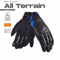 Текстильні моторукавички LS2 ALL TERRAIN MAN GLOVES BLACK BLUE