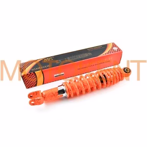 Амортизатор GY6, DIO ZX, LEAD 310mm, регульований (помаранчевий + павутина) NDT