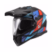 Шолом єндуро LS2 MX702 Pioneer 2 Block Matt Black Red Blue