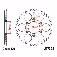 Зірка задня ведена JT JTR22 Aprilia 125RX 125Tuareg Rally Motorcycle