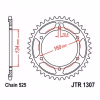 Зірка задня ведена JT JTR1307 Honda CBR600RR CBR600F4I Fireblade Super Blackbird Motorcycle