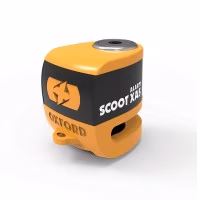 Замок на скутер для блокування диску з сигналізацією Oxford Scoot XA5 Alarm Disc Lock (5.5mm pin) Orange/Black